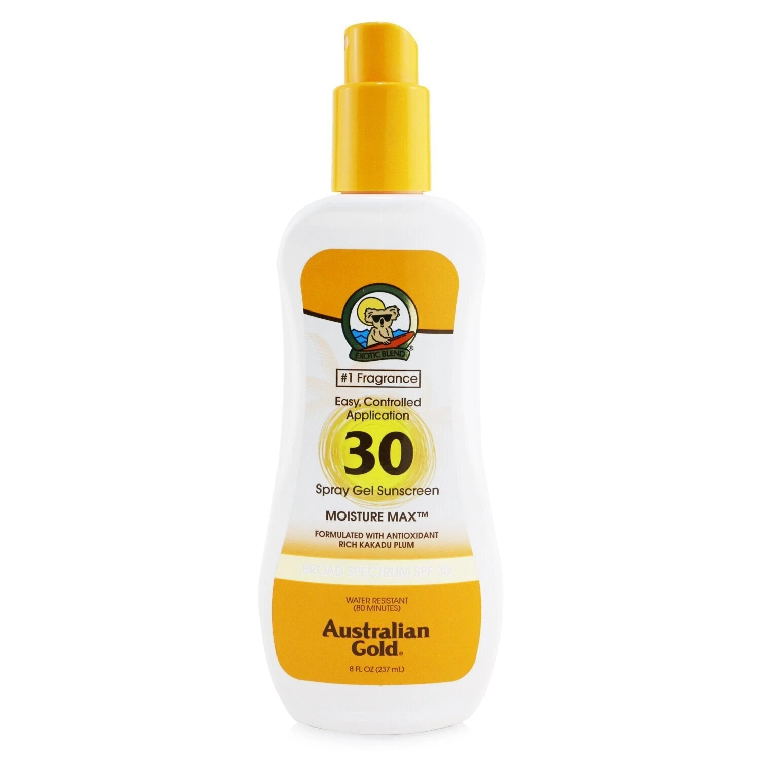 Australian Gold Spray Gel Sunscreen SPF 30 237ml/8oz