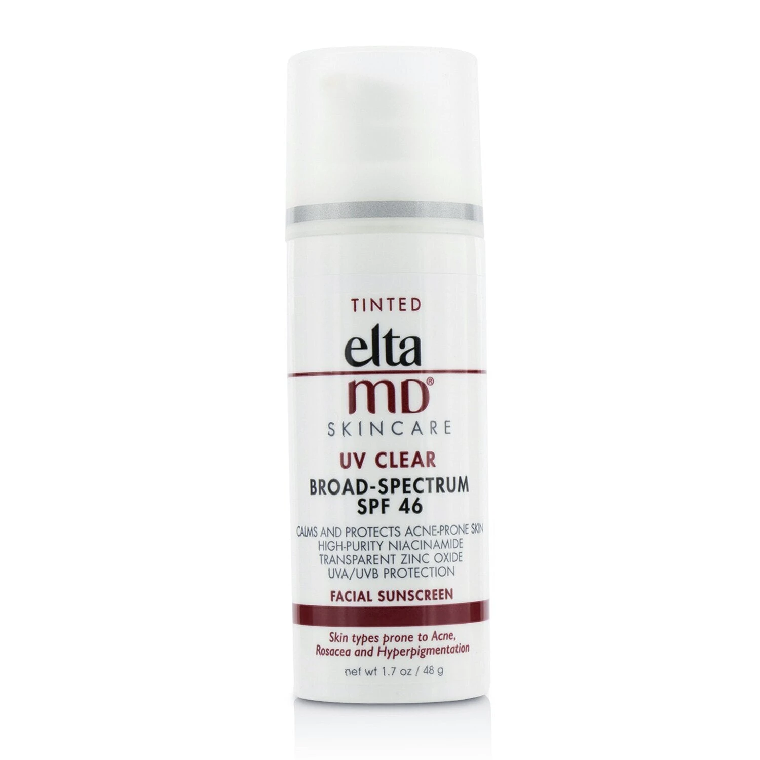 EltaMD UV Clear Facial Sunscreen SPF 46 - For Skin Types Prone To Acne, Rosacea & Hyperpigmentation - Tinted 48g/1.7oz - Image 2