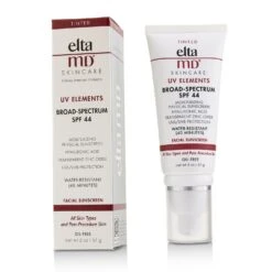 EltaMD UV Elements Moisturizing Physical Tinted Facial Sunscreen SPF 44 - For All Skin Types & Post-Procedure Skin 57g/2oz