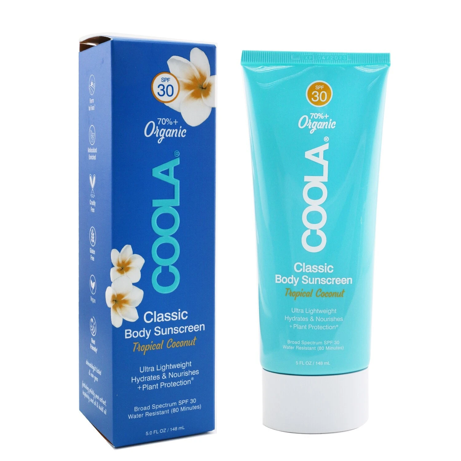 Coola Classic Body Organic Sunscreen Lotion SPF 30 - Tropical Coconut 148ml/5oz - Image 2