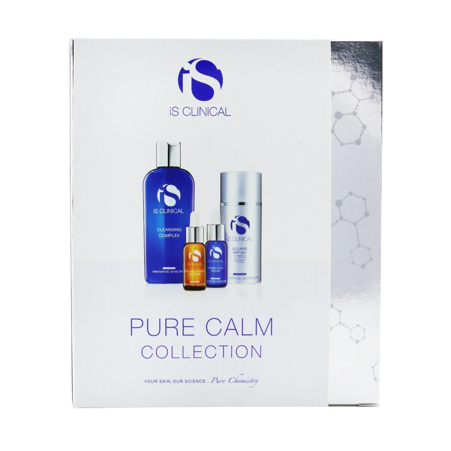 IS Clinical Pure Calm Collection: Cleansing Complex 180ml + Pro-Heal Serum Advance+ 15ml + Hydra-Cool Serum 15ml + Eclipse SPF 50 Sunscreen Cream 100g 4pcs - Image 3