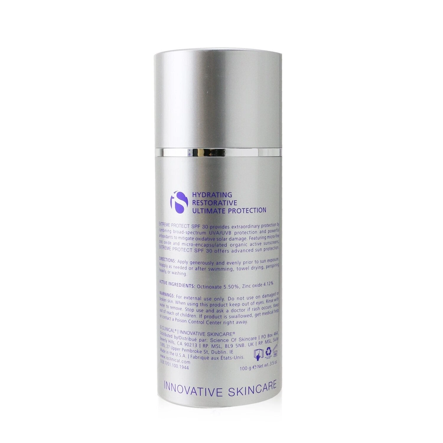 IS Clinical Extreme Protect SPF 30 Sunscreen Creme (Exp. Date 12/2022) 100ml/3.3oz - Image 3