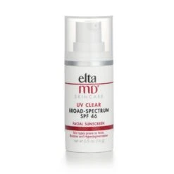 EltaMD UV Clear Facial Sunscreen SPF 46 - For Skin Types Prone To Acne, Rosacea & Hyperpigmentation (Miniature) 14g/0.5oz