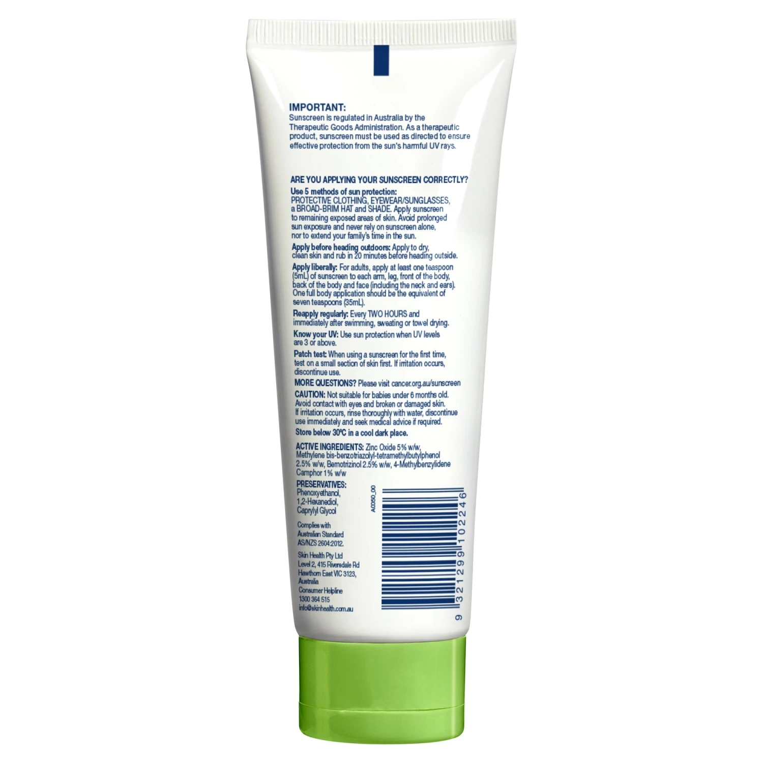 Cancer Council Sensitive Sunscreen SPF50+ 110ml - Image 2