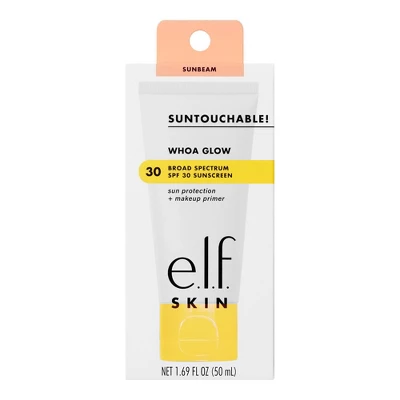 E.l.f. SKIN Suntouchable! Whoa Glow SPF 30 Sunscreen & Primer - Sunbeam - 1.69 Fl Oz - Image 7