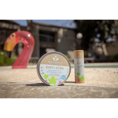 Raw Elements Baby + Kids Mineral Sunscreen Tin - SPF 30+ - 3oz - Image 8