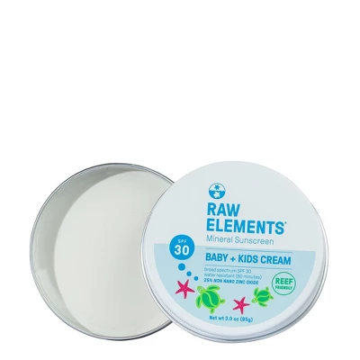 Raw Elements Baby + Kids Mineral Sunscreen Tin - SPF 30+ - 3oz - Image 4