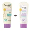 Aveeno Baby Continuous Protection Sensitive - Zinc Oxide With Broad Spectrum Skin Lotion Sunscreen - SPF 50 - 3 Fl Oz