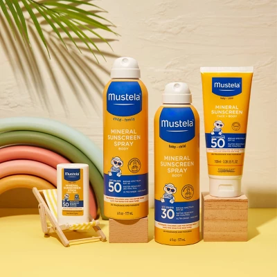 Mustela Mineral Baby Sunscreen Spray - SPF 50 - 6 Oz - Image 3