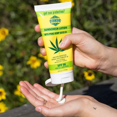 Uncle Bud's Hemp Sunscreen Lotion - SPF 50 - 6oz - Image 2