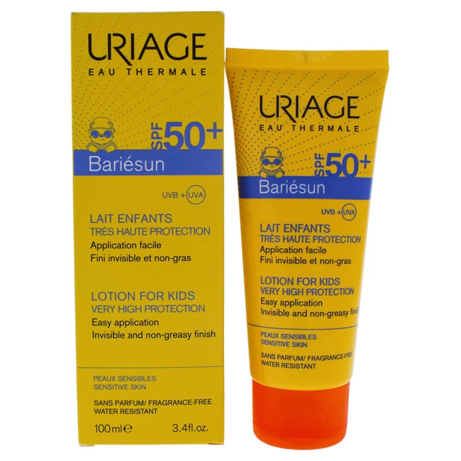 Uriage Bariesun Milk Lotion For Kids SPF 50 By Uriage For Kids - 3.4 Oz Sunscreen