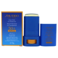 Shiseido Clear Stick UV Protector WetForce SPF 50 By Shiseido For Unisex - 0.52 Oz Sunscreen