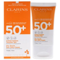 Clarins Dry Touch Sun Care Cream SPF 50 By Clarins For Unisex - 1.7 Oz Sunscreen