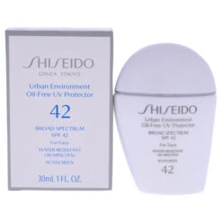 Shiseido Urban Environment Oil-Free UV Protector SPF 42 By Shiseido For Unisex - 1 Oz Sunscreen