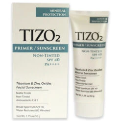 Tizo Tizo2 Facial Primer Non-tinted SPF 40 By Tizo For Unisex - 1.75 Oz Sunscreen